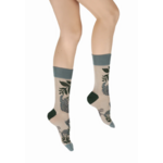 Chaussettes coton fleurs bleues Berthe 1