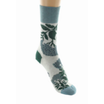 Chaussettes coton fleurs bleues Berthe 2