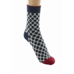 Chaussettes coton pois bleus lurex Berthe 2