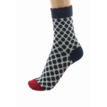 Chaussettes coton pois bleus lurex Berthe 4