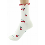 chaussettes coton bio cerises ecru dagobert 4