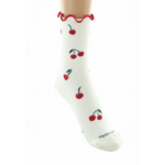 chaussettes coton bio cerises ecru dagobert 2