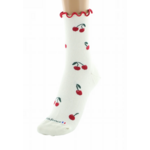 chaussettes coton bio cerises ecru dagobert 3