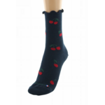 chaussettes coton bio cerises marine dagobert 3