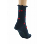 chaussettes coton bio cerises marine dagobert 5