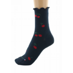 chaussettes coton bio cerises marine dagobert 4