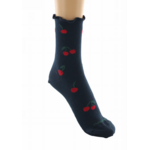 chaussettes coton bio cerises marine dagobert 2