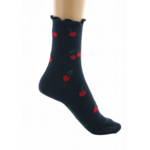 chaussettes coton bio cerises marine dagobert 1