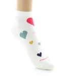 Chaussettes coton coeurs ecru Dagobert 2