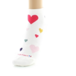 Chaussettes coton coeurs ecru Dagobert 3