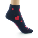 Chaussettes coton coeurs marine Dagobert 1