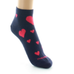 Chaussettes coton coeurs marine Dagobert 2