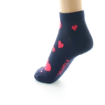 Chaussettes coton coeurs marine Dagobert 4
