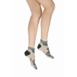 Socquettes coton fleurs bleues Berthe 1