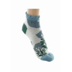 Socquettes coton fleurs bleues Berthe 2