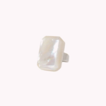 BAGUE NACRE BLANCHE NATURE 1