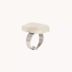 BAGUE NACRE BLANCHE NATURE 2