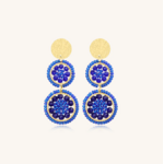 boucles oreilles mila bleu Santibe 1