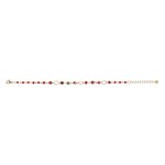 Bracelet multi perles rouges Scarlet, autre vue