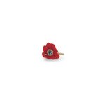 Bague ajustable Scarlet avec anémone rouge, Franck Herval