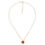 Collier Scarlet avec pendentif petite anémone rouge, Franck Herval