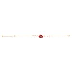 Bracelet petite anémone rouge Scarlet, autre vue