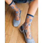 Chaussettes transparentes Blomst Denim, photo 7
