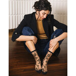 Chaussettes transparentes Blomst Gold, photo 6