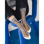 Chaussettes transparentes Cirkelbroen Bleu portées, photo 2