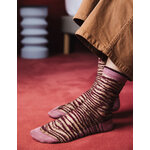 Chaussettes transparentes Oresund Bordeaux portées, photo 2