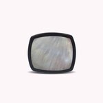 Broche nacre rectangulaire Calypso Nature Bijoux