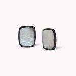 Boucles d'oreilles poussoir rectangle nacre noire Calypso Nature Bijoux