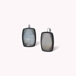 Boucles d'oreilles dormeuses rectangulaires Calypso Nature Bijoux