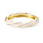 Bracelet Twist torsadé Blanc Sable Bangle Up