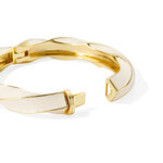 Bracelet Twist torsadé Blanc Sable Bangle Up, photo 2