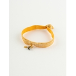 Bracelet-twistband-elastique-orange-abeille-D218