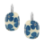 dormeuses gomme ovale argent bleu 1