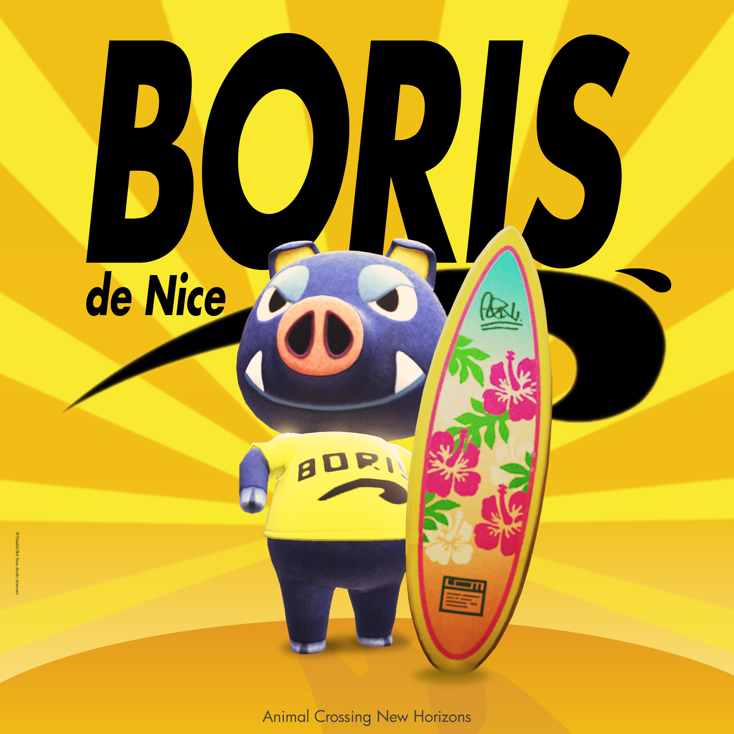 Poster Boris de Nice HD - Carré