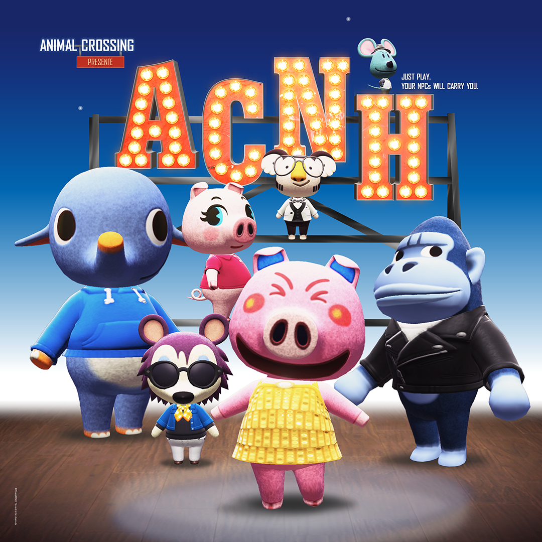 Poster ACNH (Sing) HD - Carré