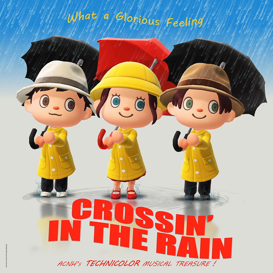 Poster Crossing in the rain HD - Carré
