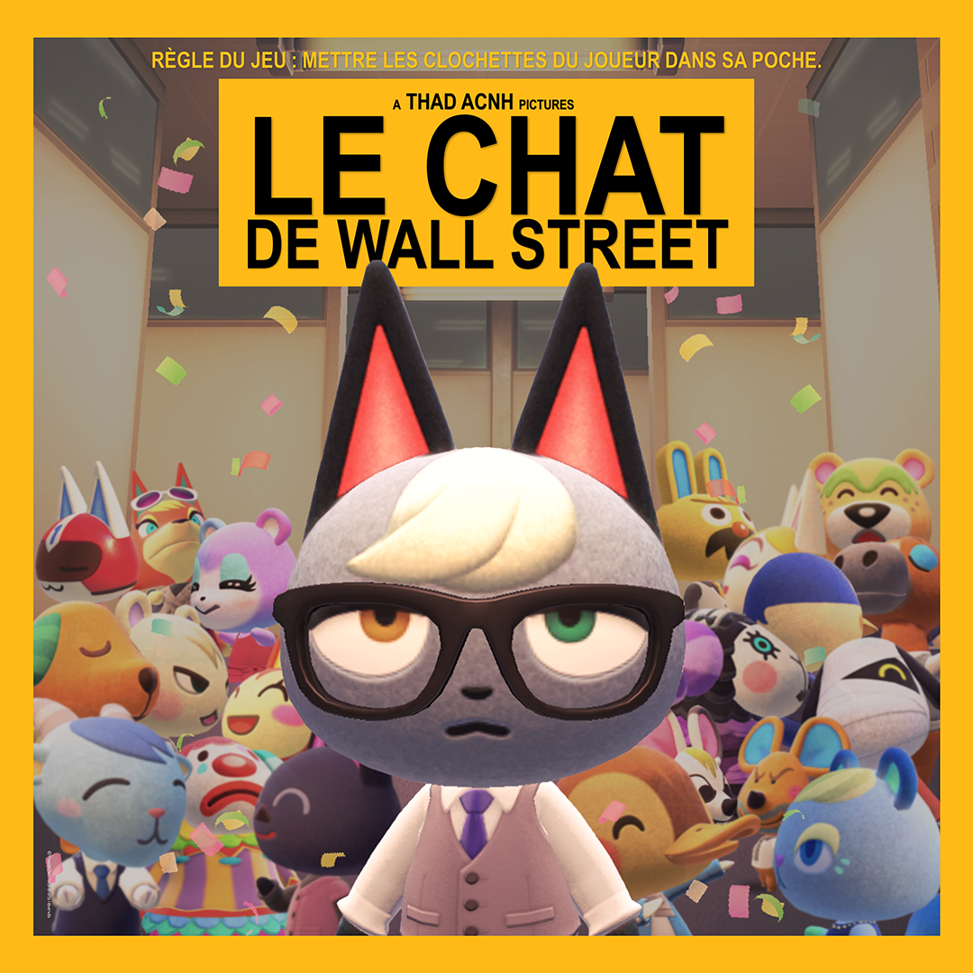 Poster Le Chat de Wall Street HD - Carré_