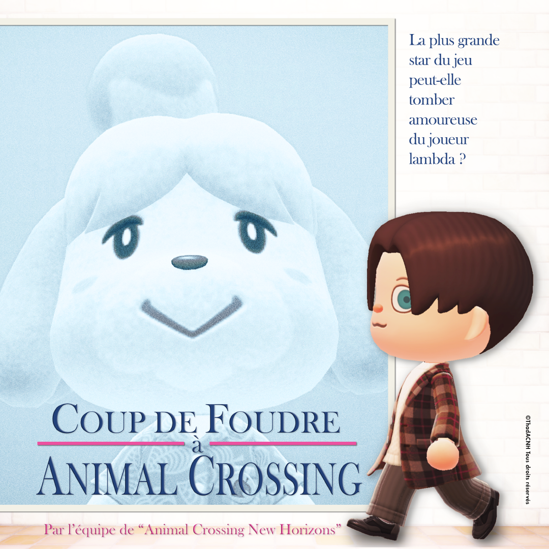 Poster Coup de Foudre à Animal Crossing HD - Carré