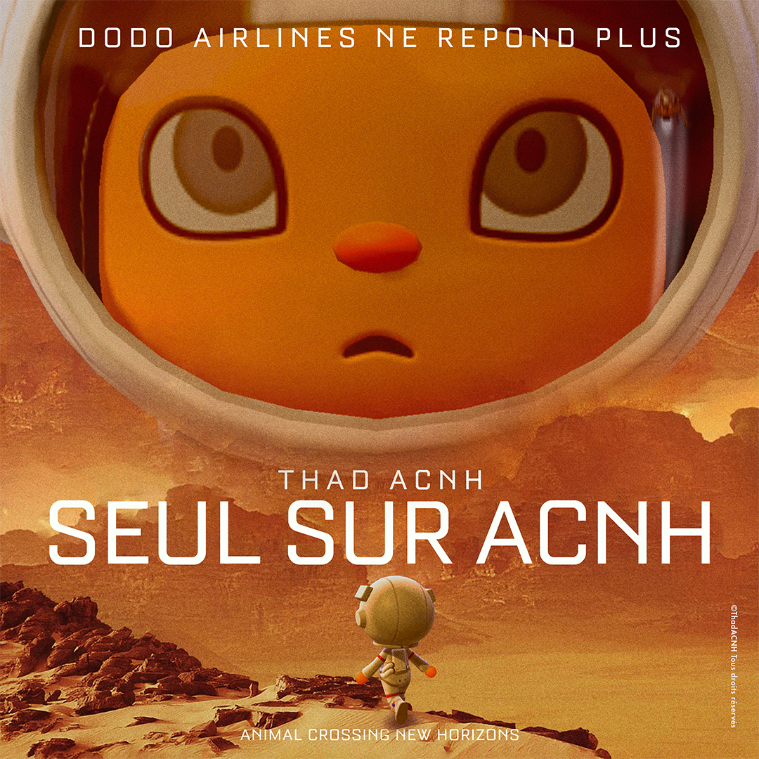 Poster Seul sur ACNH HD - Carré