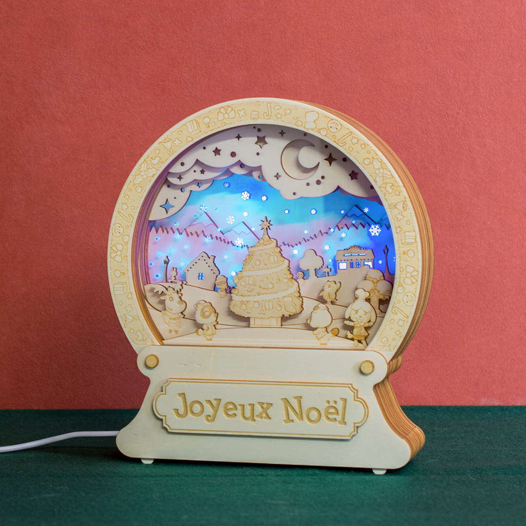 Boule à neige lumineuse Animal Crossing