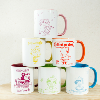 Mugs colorés Animal Crossing