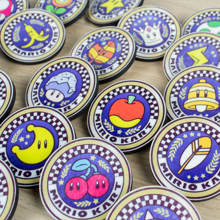 Badge Mario Kart Accessoires lecoffreaflonflons