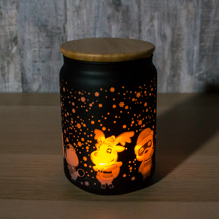 2 Lanternes De Noël Vintage Avec LED - Motifs Bonhomme De Neige, Père Noël, Sans Flamme, Décoration Intérieur/extérieur
