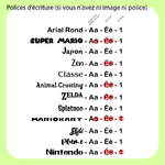 Enseigne LED polices