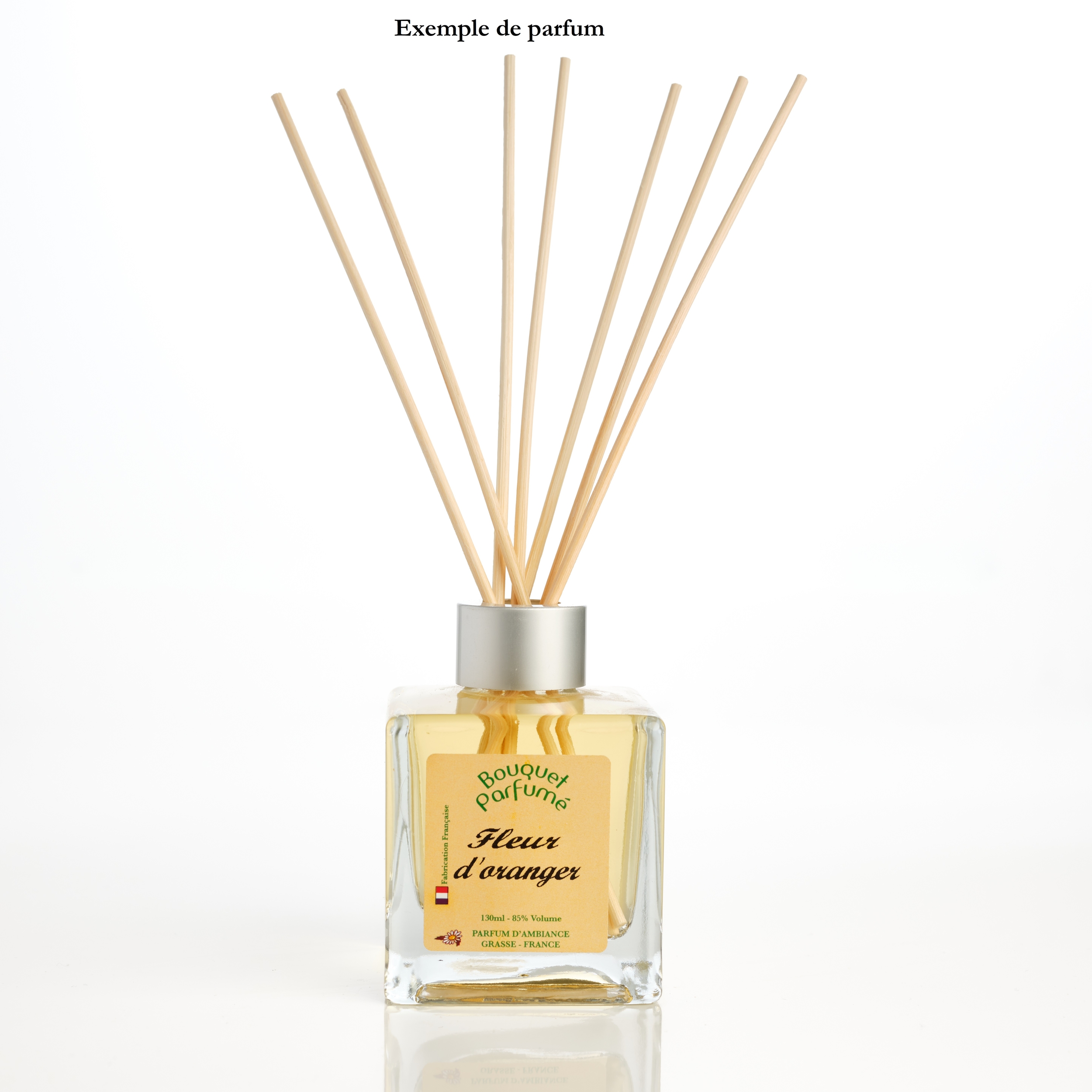 bouquet parfumé vanille 130 ml concentré parfum d'ambiance Grasse
