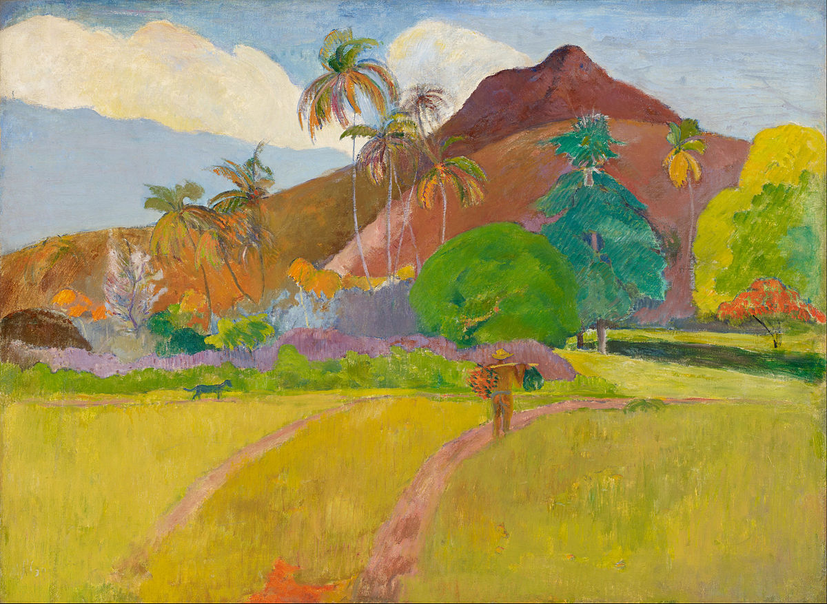 paul gauguin tahitian landscape google art project
